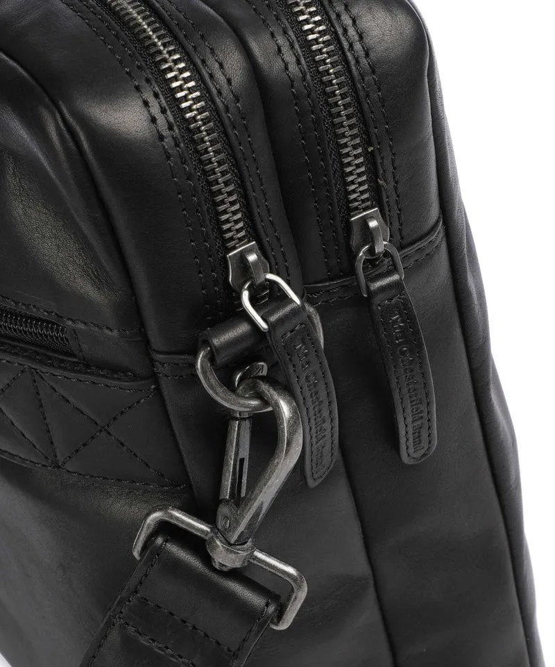 The Chesterfield Brand Wax Pull Up Cow Fabian Porte-document black