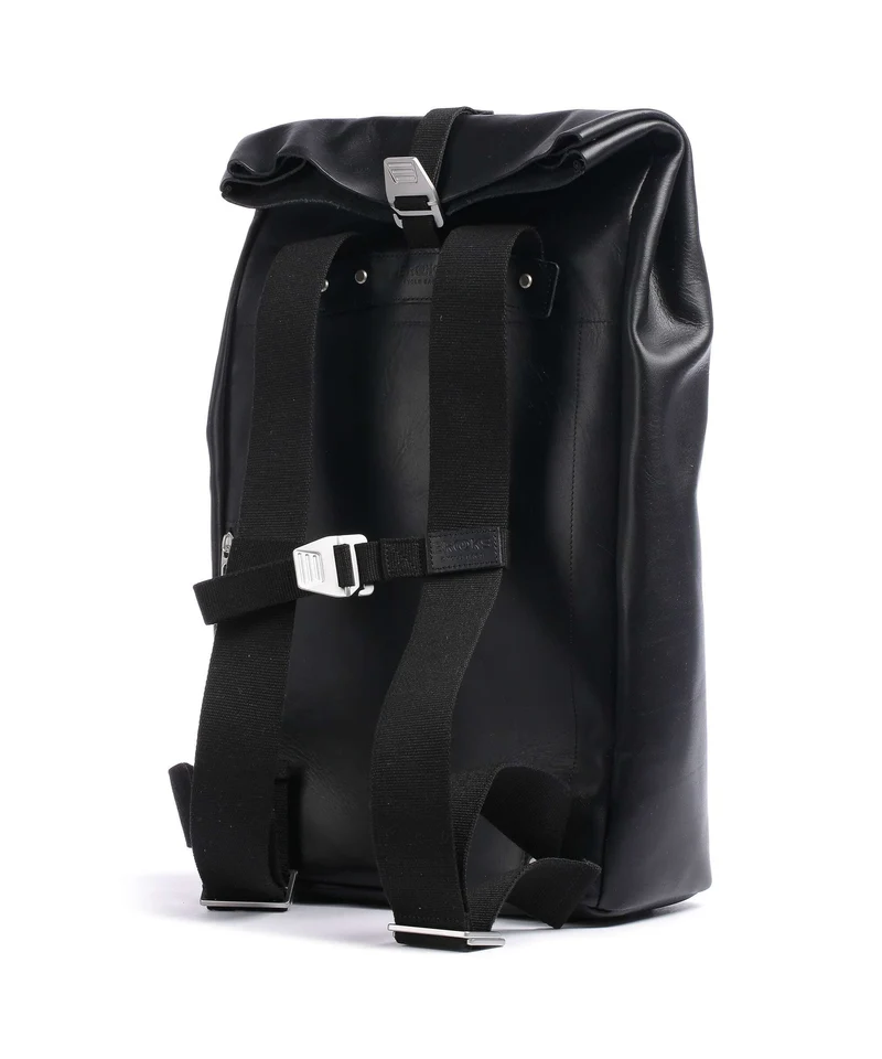 Brooks England Pickwick Leather Large Sac à dos roll-top black