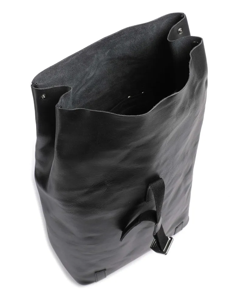 Brooks England Pickwick Leather Large Sac à dos roll-top black