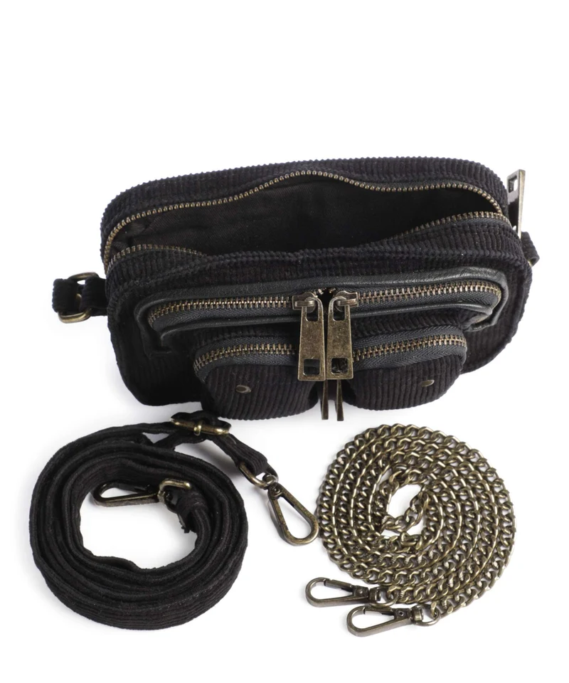 Núnoo Corduroy Helena Sac bandoulière black
