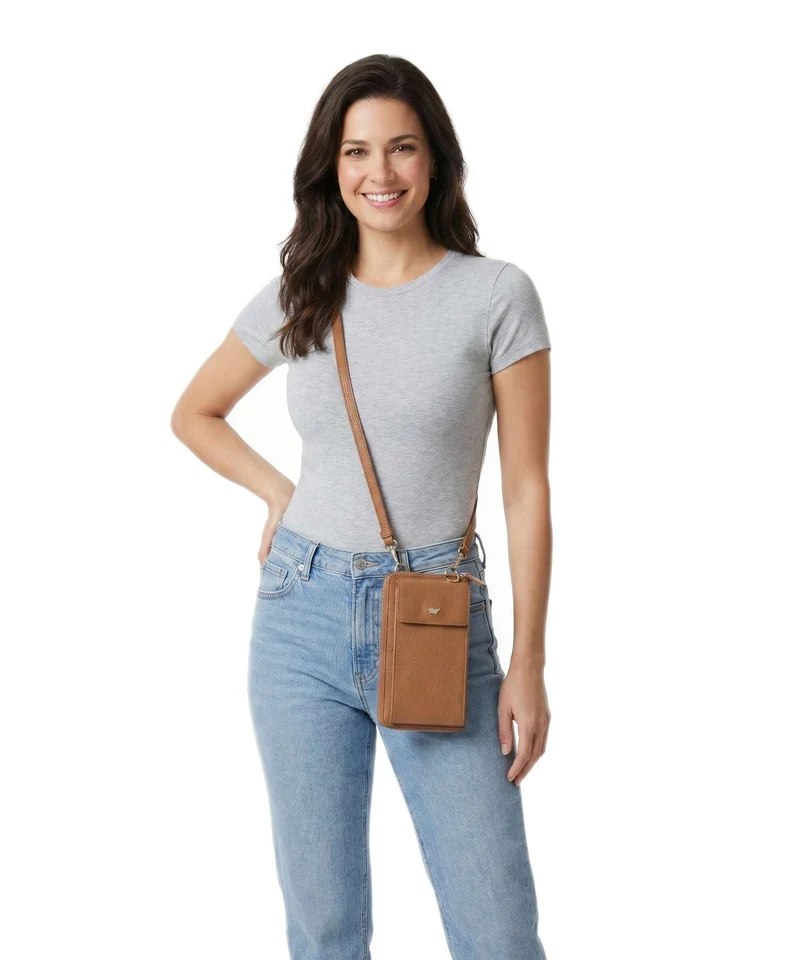 Braun Büffel Asti Pochette telephone cognac