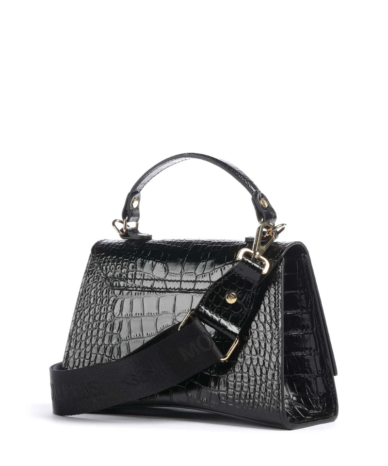 Maison Mollerus Croco Romont Sac à main classic schwarz
