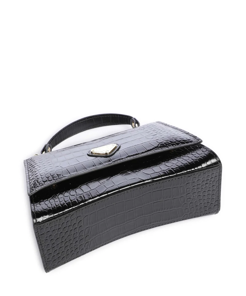 Maison Mollerus Croco Romont Sac à main classic schwarz