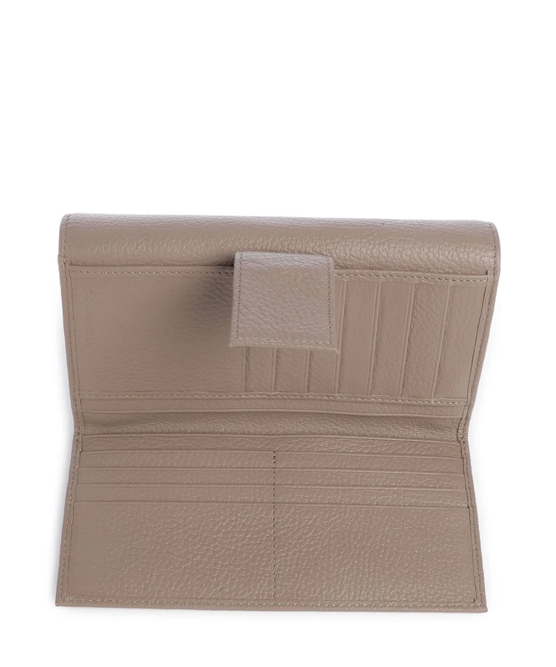 Coccinelle Metallic Soft Portefeuille warm taupe
