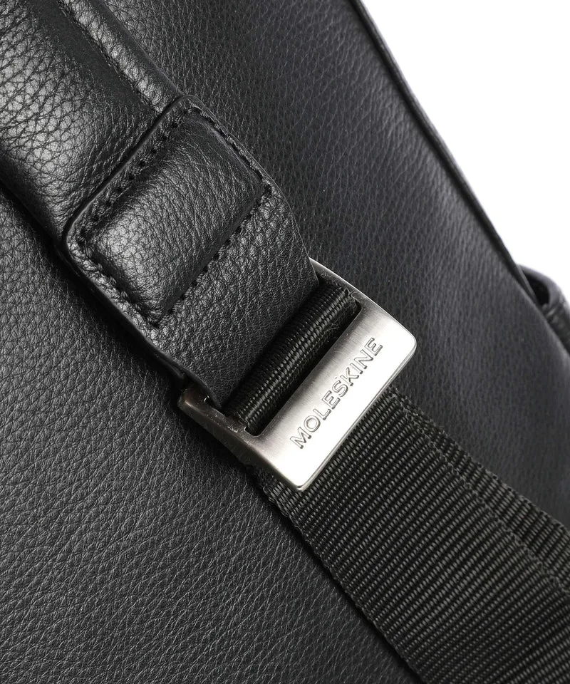Moleskine Classic Leather Sac à dos schwarz