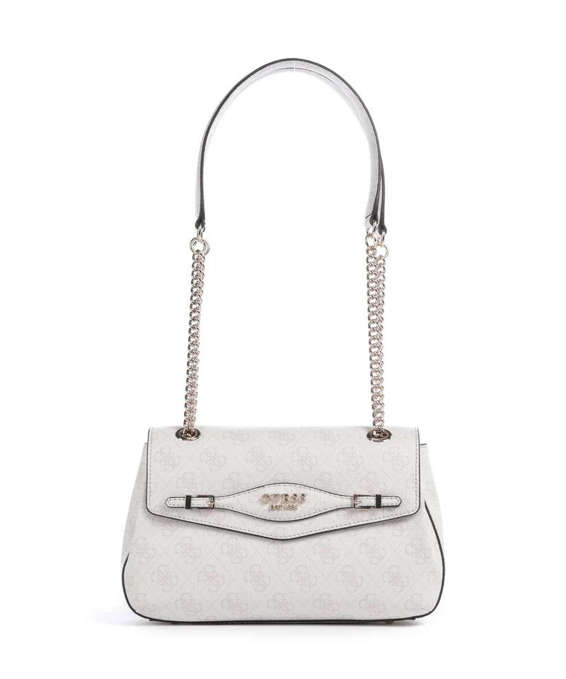 Guess Katya 4G Logo Sac porté épaule white logo