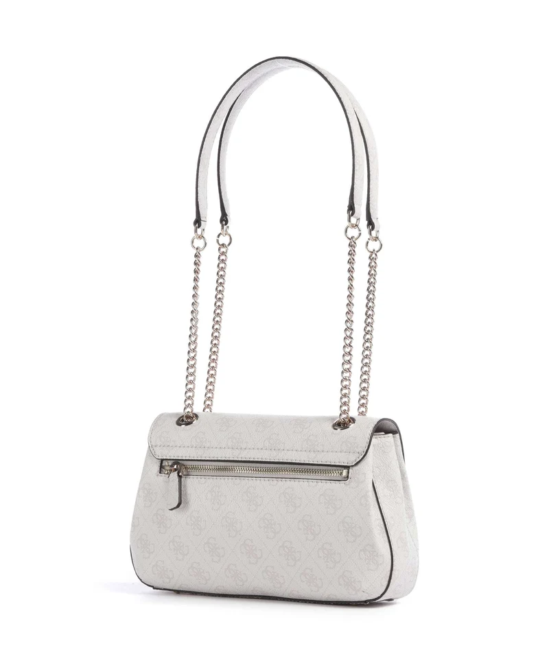 Guess Katya 4G Logo Sac porté épaule white logo