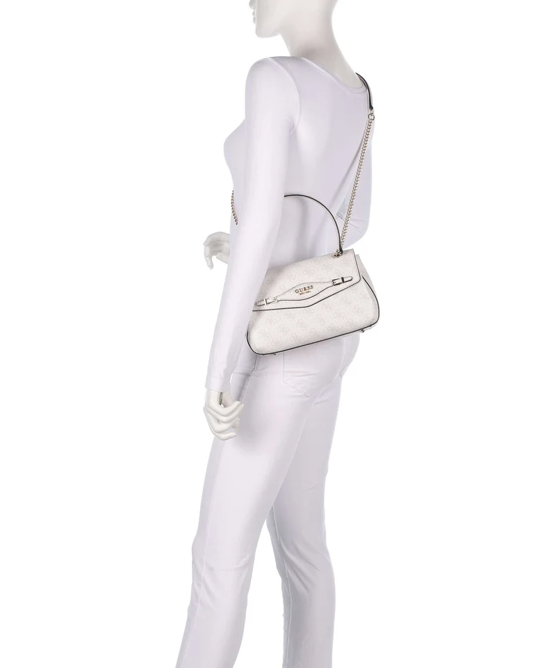 Guess Katya 4G Logo Sac porté épaule white logo