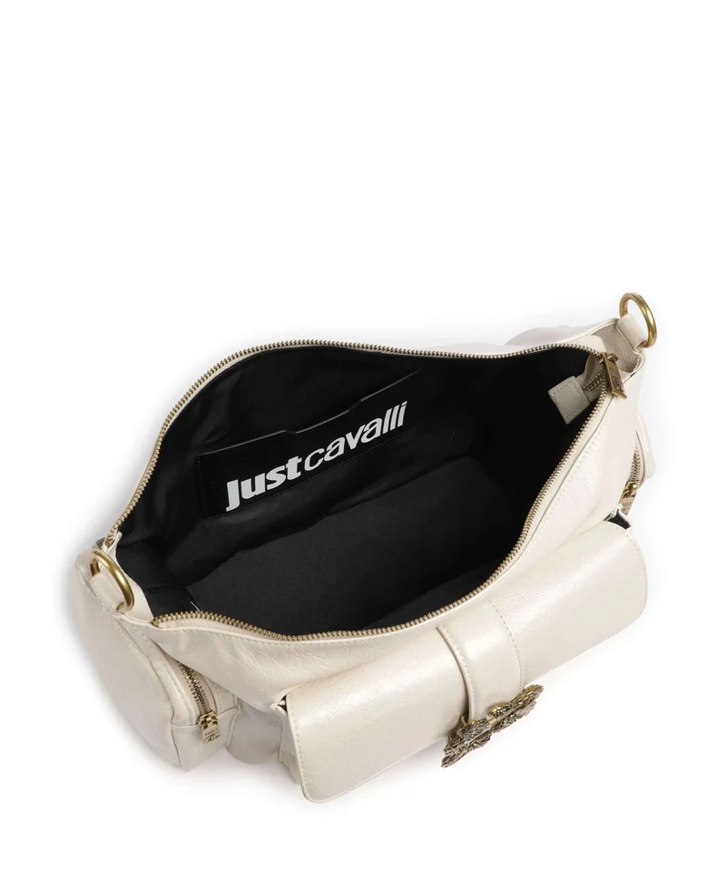 Just Cavalli Iconic Snakes Pockets Sac porté épaule pristine