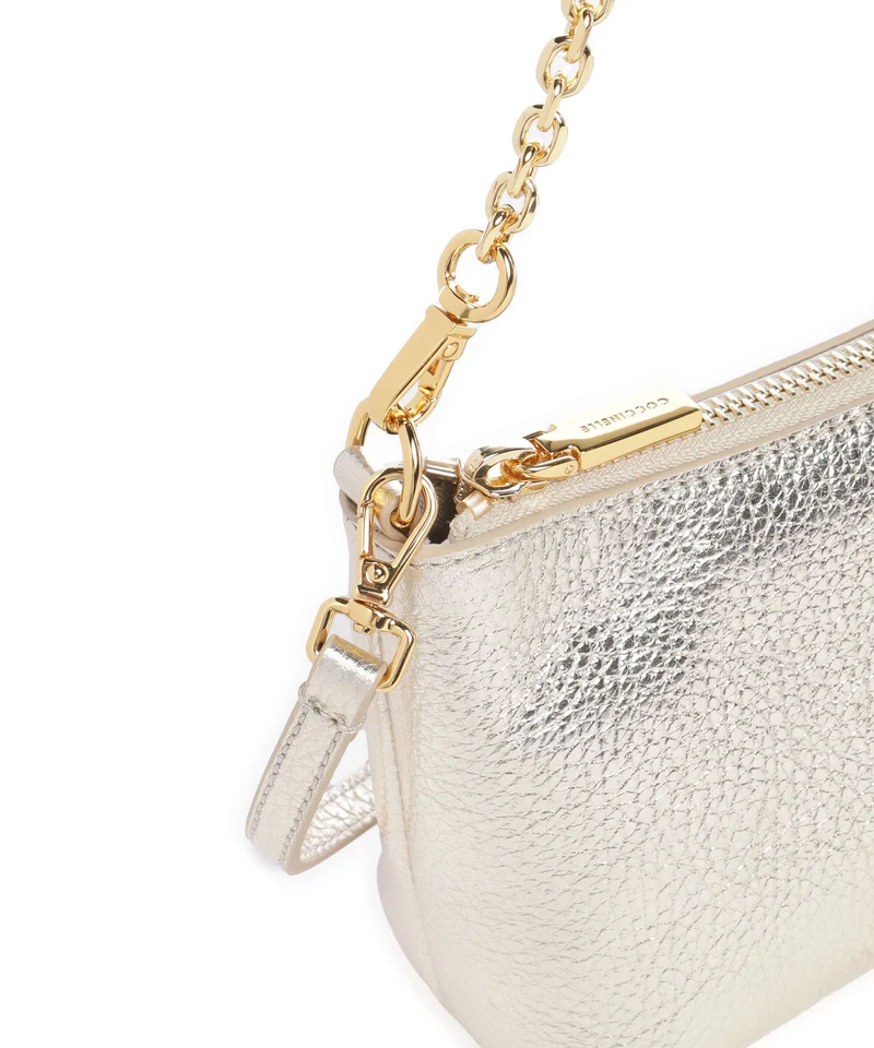 Coccinelle Aura Sac porté épaule pale gold