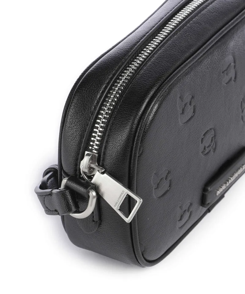Karl Lagerfeld K/Ikon Monogram Sac bandoulière tonal black