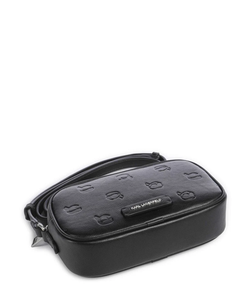 Karl Lagerfeld K/Ikon Monogram Sac bandoulière tonal black
