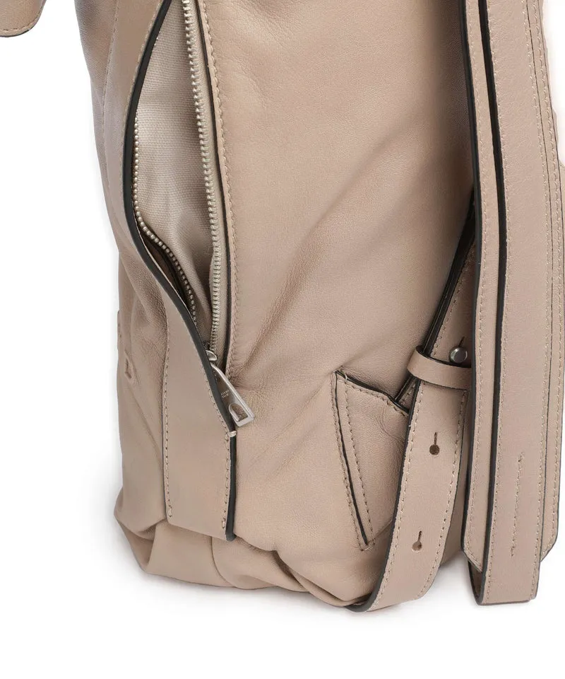 Liebeskind Elvira Sheep Natural L Sac à dos roll-top stone