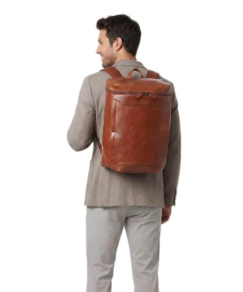 Buckle & Seam Siwa Sac à dos cognac