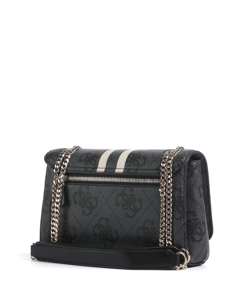 Guess Noelle 4G Logo Sac porté épaule coal logo