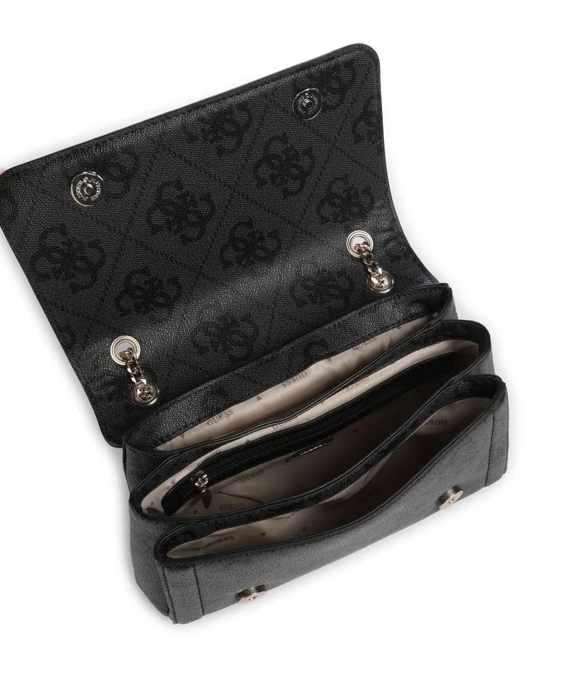 Guess Noelle 4G Logo Sac porté épaule coal logo