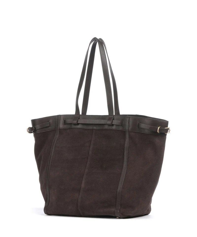 Les Visionnaires Felicia Cozy Cabas chocolate brown