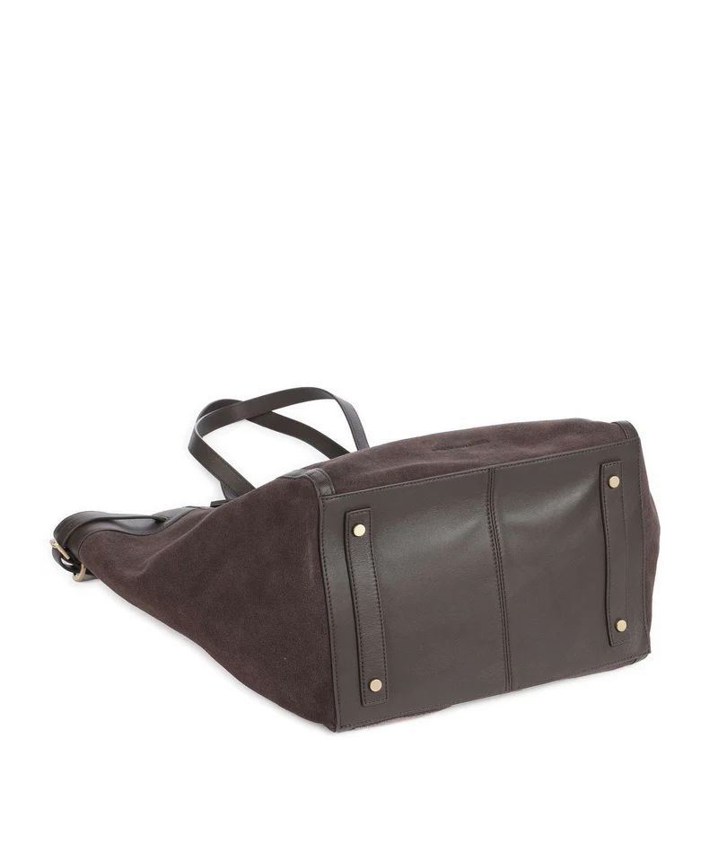 Les Visionnaires Felicia Cozy Cabas chocolate brown