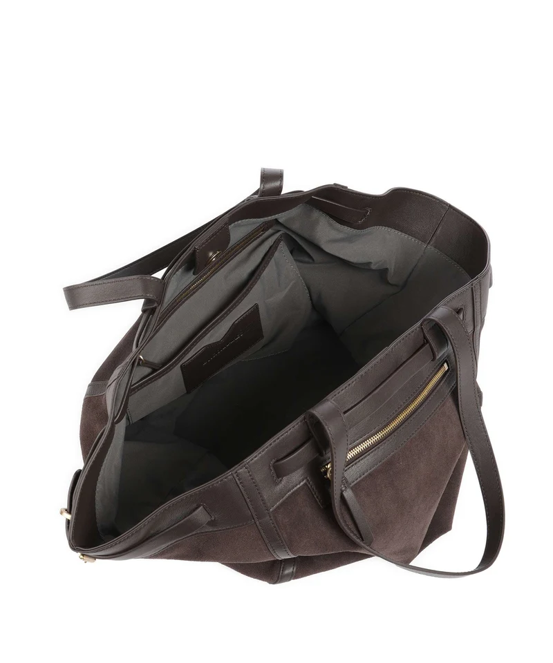 Les Visionnaires Felicia Cozy Cabas chocolate brown