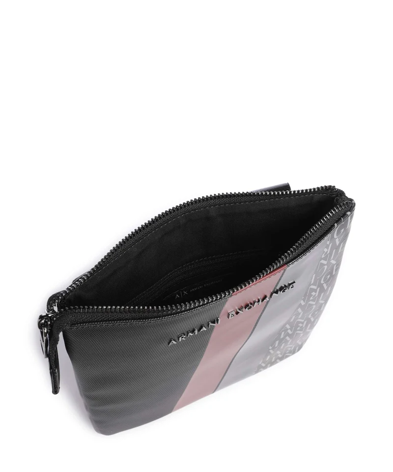 Armani Exchange Dylan Sac bandoulière black/pomegranate/black shiny