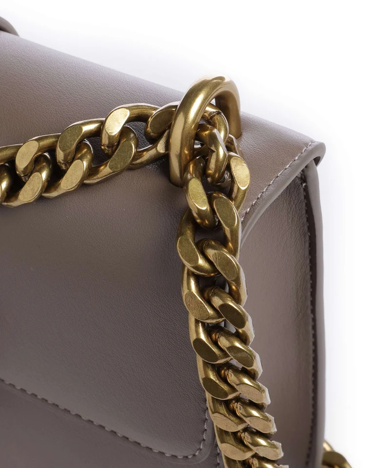 Just Cavalli Iconic Snakes Sac porté épaule taupe