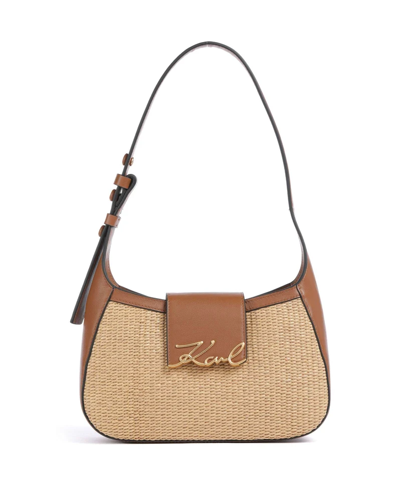 Karl Lagerfeld K/Signature Sac porté épaule natural/tan
