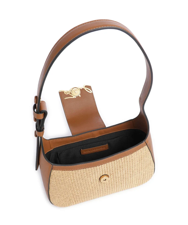 Karl Lagerfeld K/Signature Sac porté épaule natural/tan