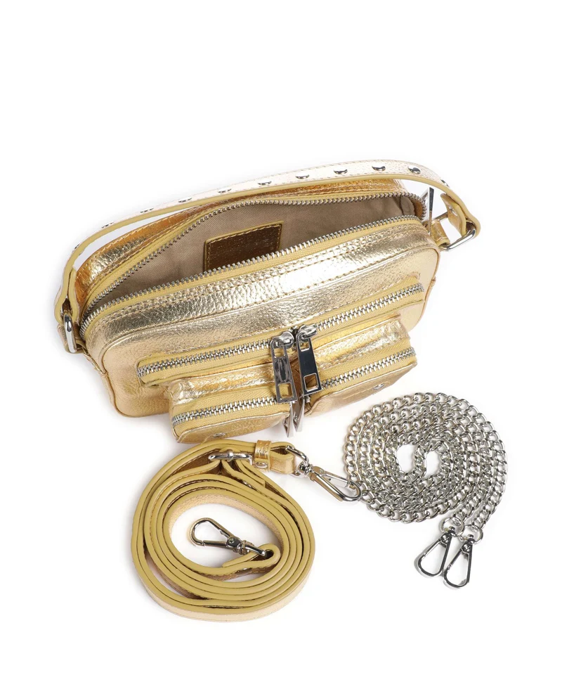 Núnoo Metallic Helena Sac bandoulière light gold