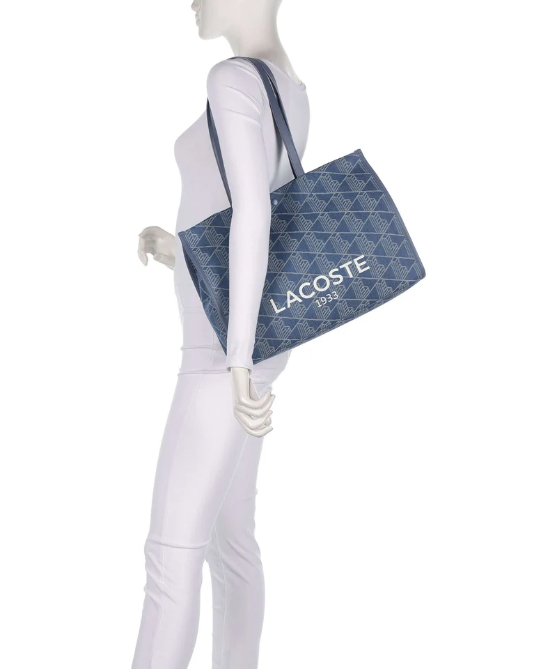 Lacoste Heritage Jacquard Cabas denim