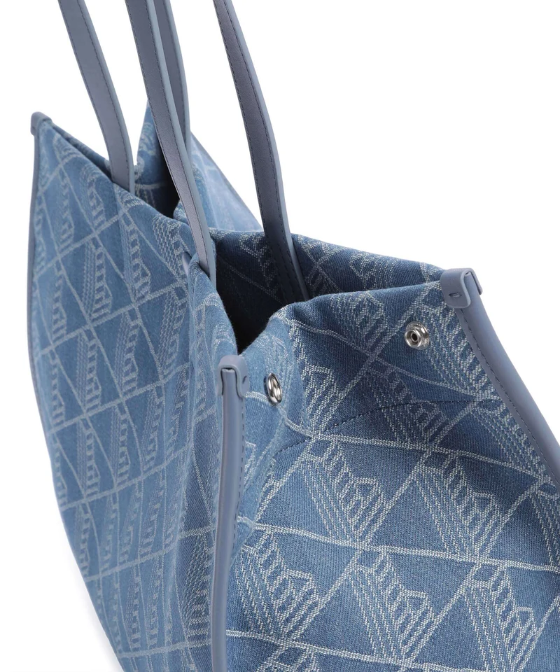 Lacoste Heritage Jacquard Cabas denim