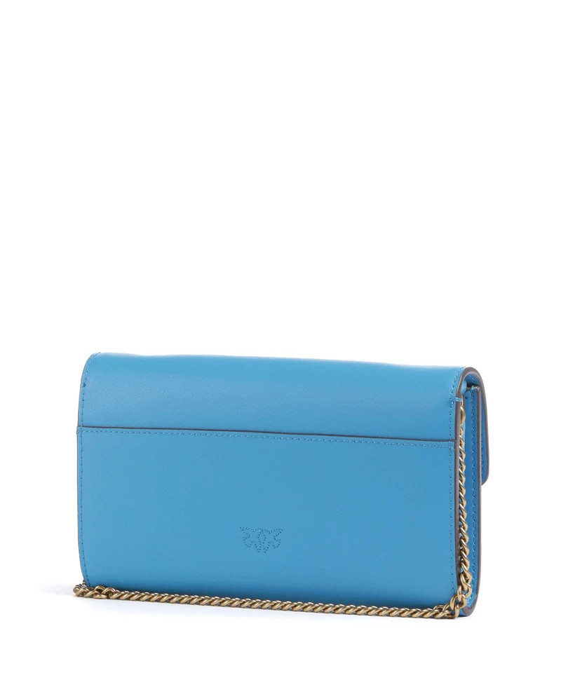 Pinko Love One Portefeuille azzurro dresda/antique gold