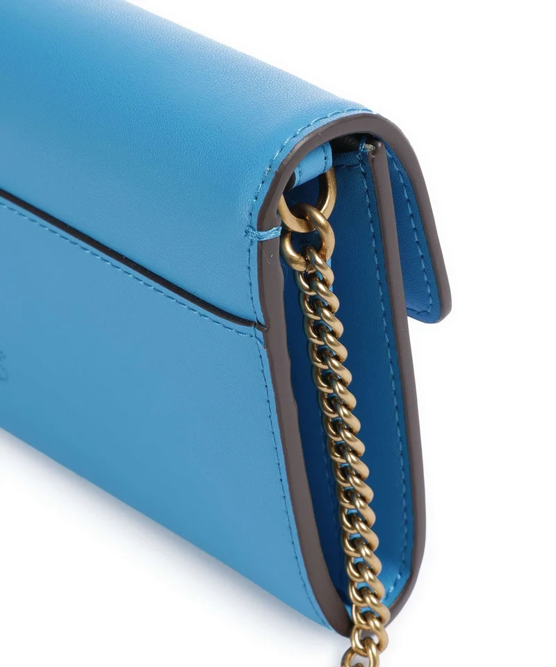 Pinko Love One Portefeuille azzurro dresda/antique gold