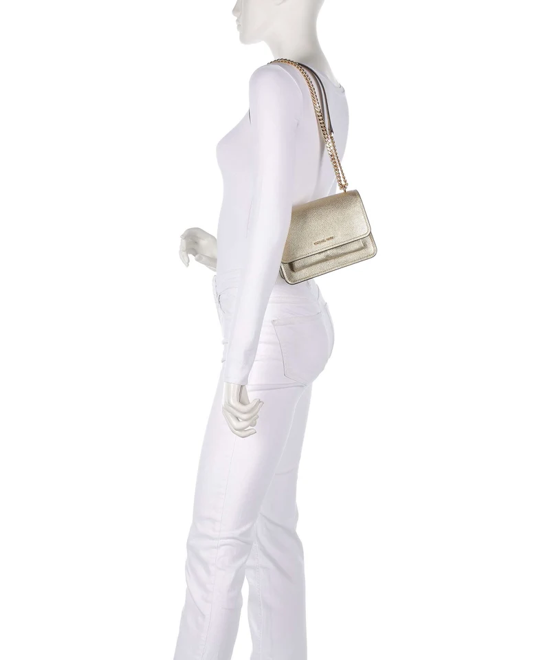 Michael Kors Claire Sac porté épaule pale gold