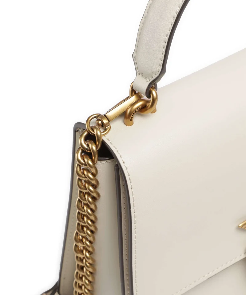 Pinko Love One Classic Sac à main bianco seta/antique gold