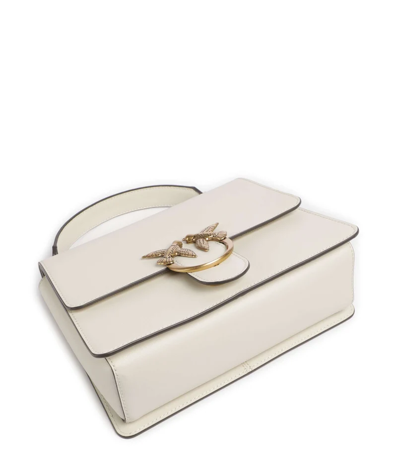 Pinko Love One Classic Sac à main bianco seta/antique gold