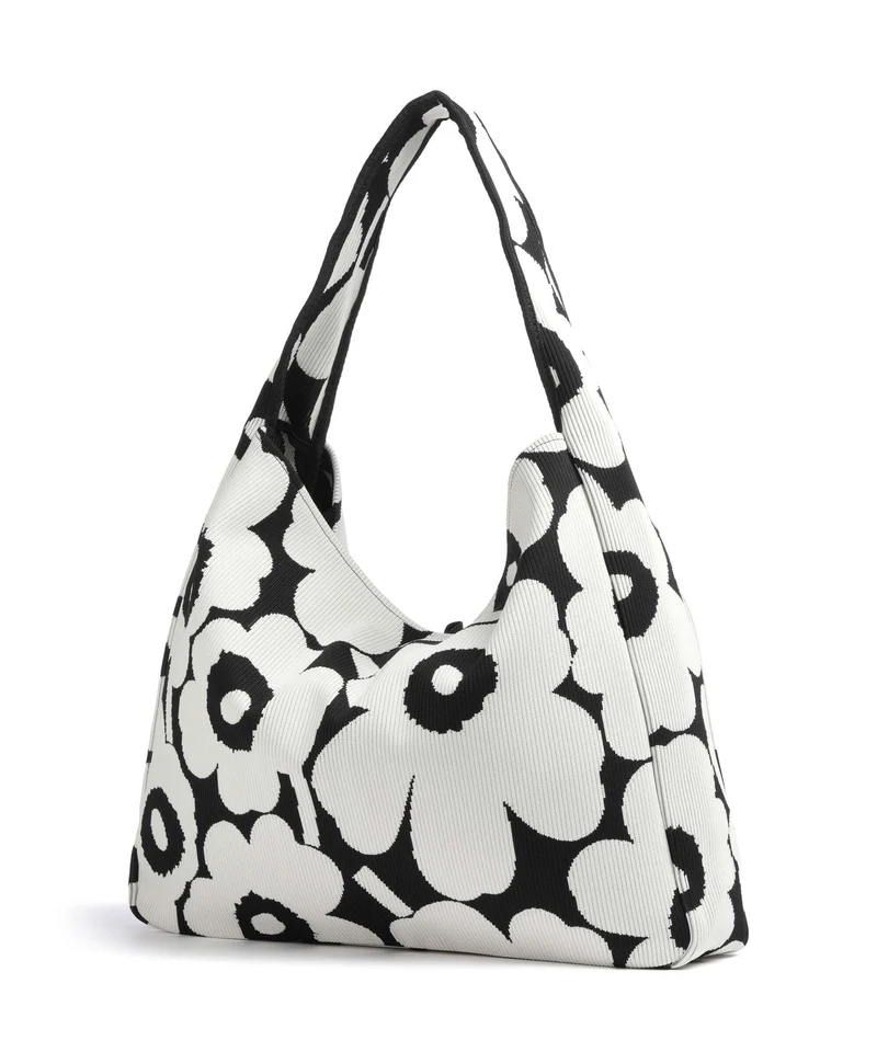 Marimekko Knitted Unikko Sac fourre-tout black/offwhite