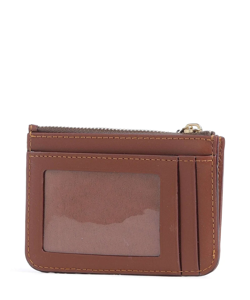 Coach Étui à cartes crédit tan caramel