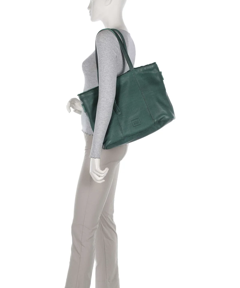 FredsBruder Inside Out Cabas petrol green