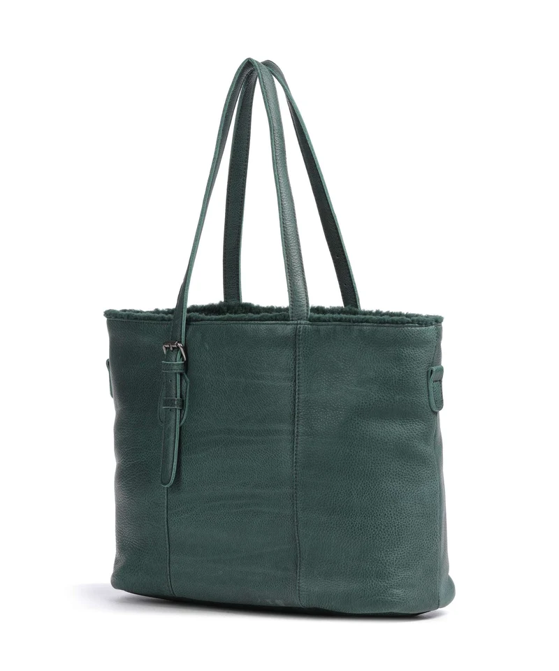 FredsBruder Inside Out Cabas petrol green