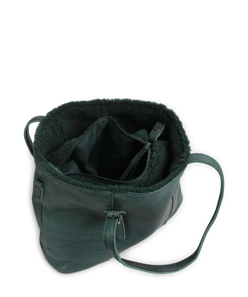 FredsBruder Inside Out Cabas petrol green