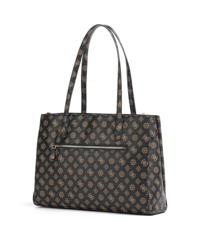 Guess Power Play Cabas mocha logo