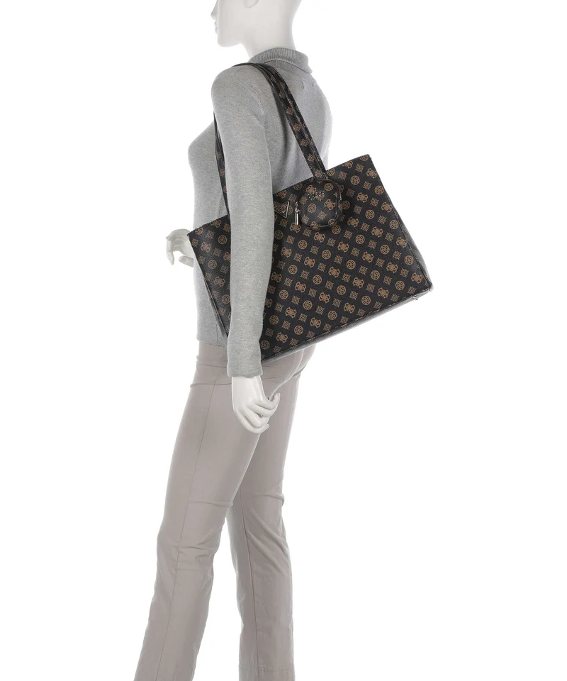 Guess Power Play Cabas mocha logo