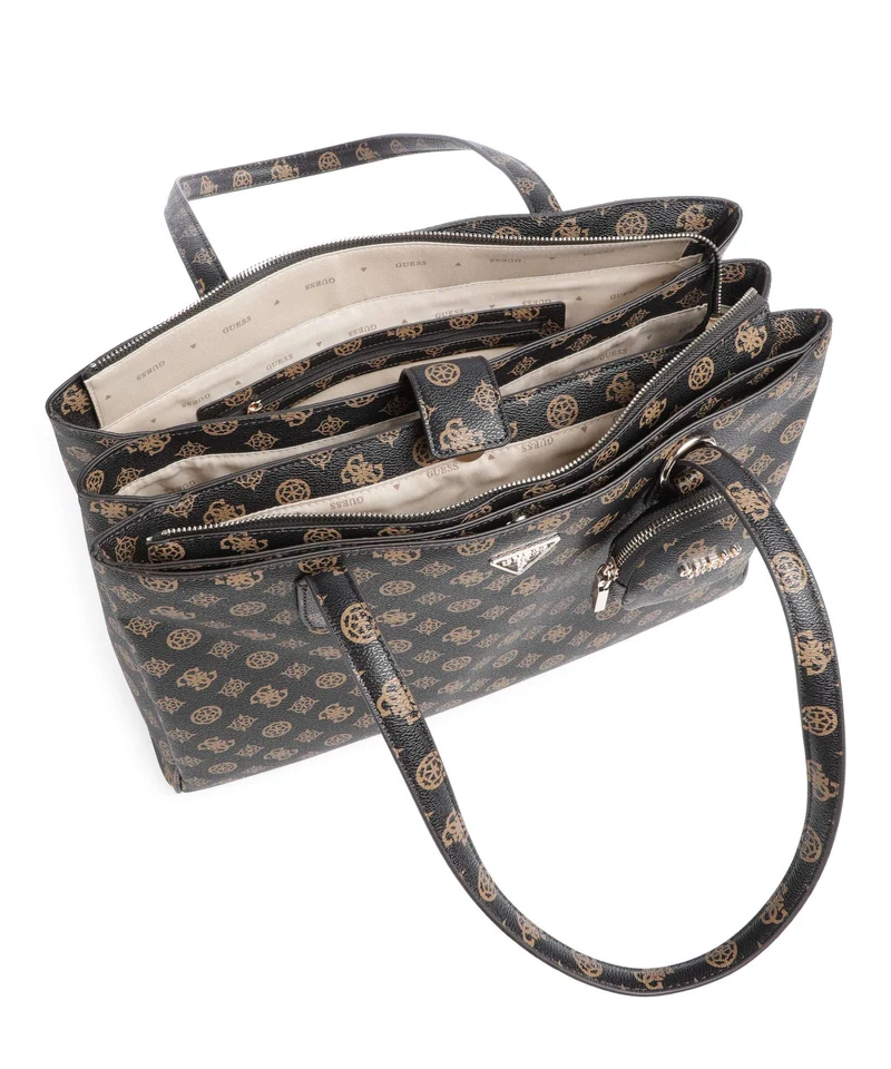 Guess Power Play Cabas mocha logo