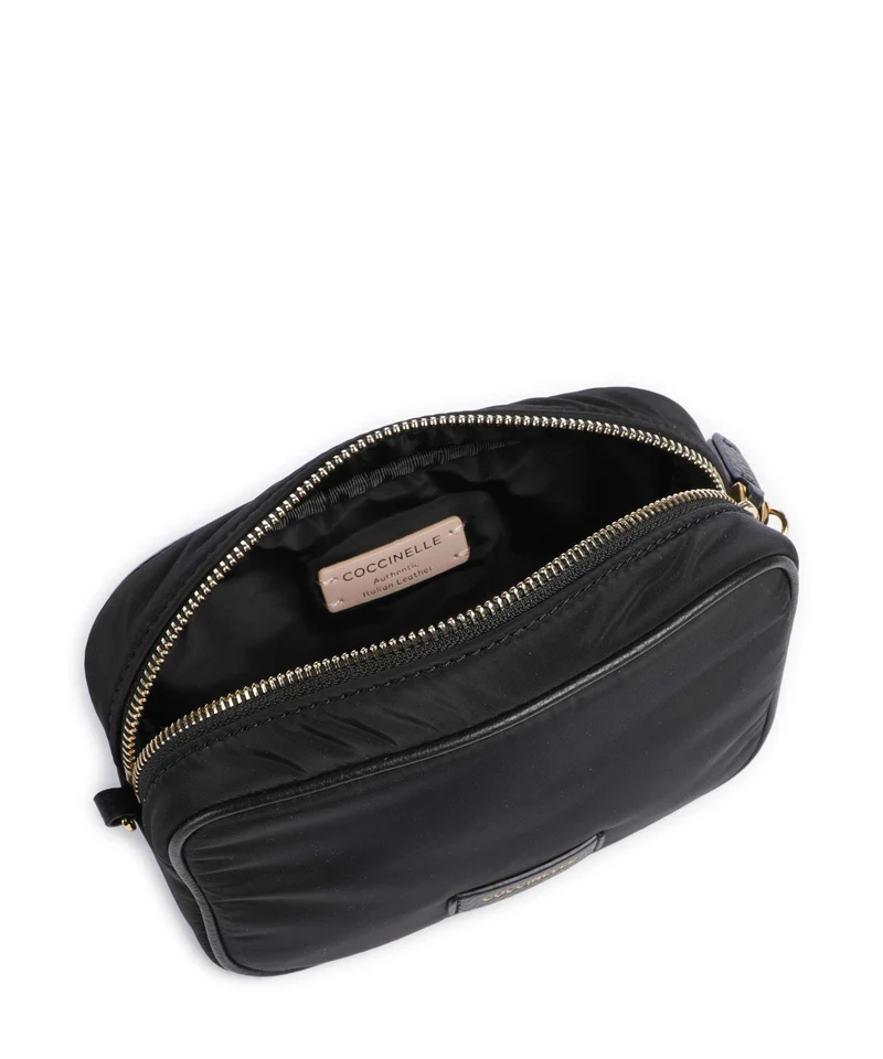 Coccinelle Tebe Nylon Puffy Sac bandoulière noir