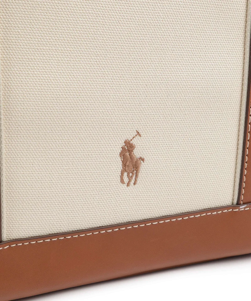 Polo Ralph Lauren Canvas Medium Cabas ecru/cuoio