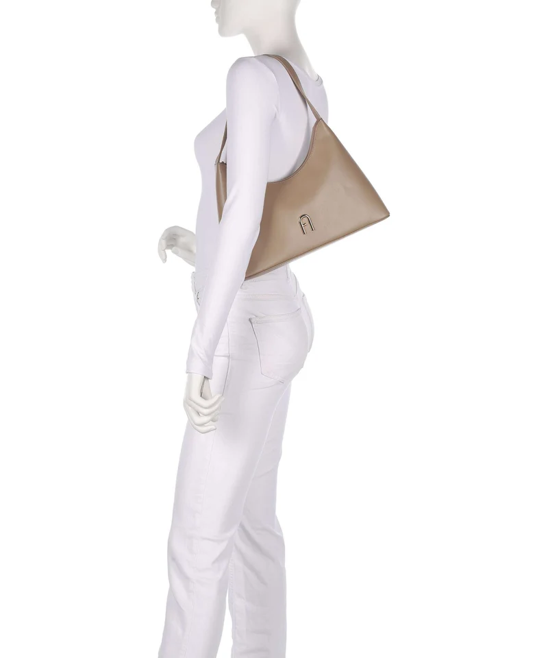 Furla Diamante S Sac porté épaule greige