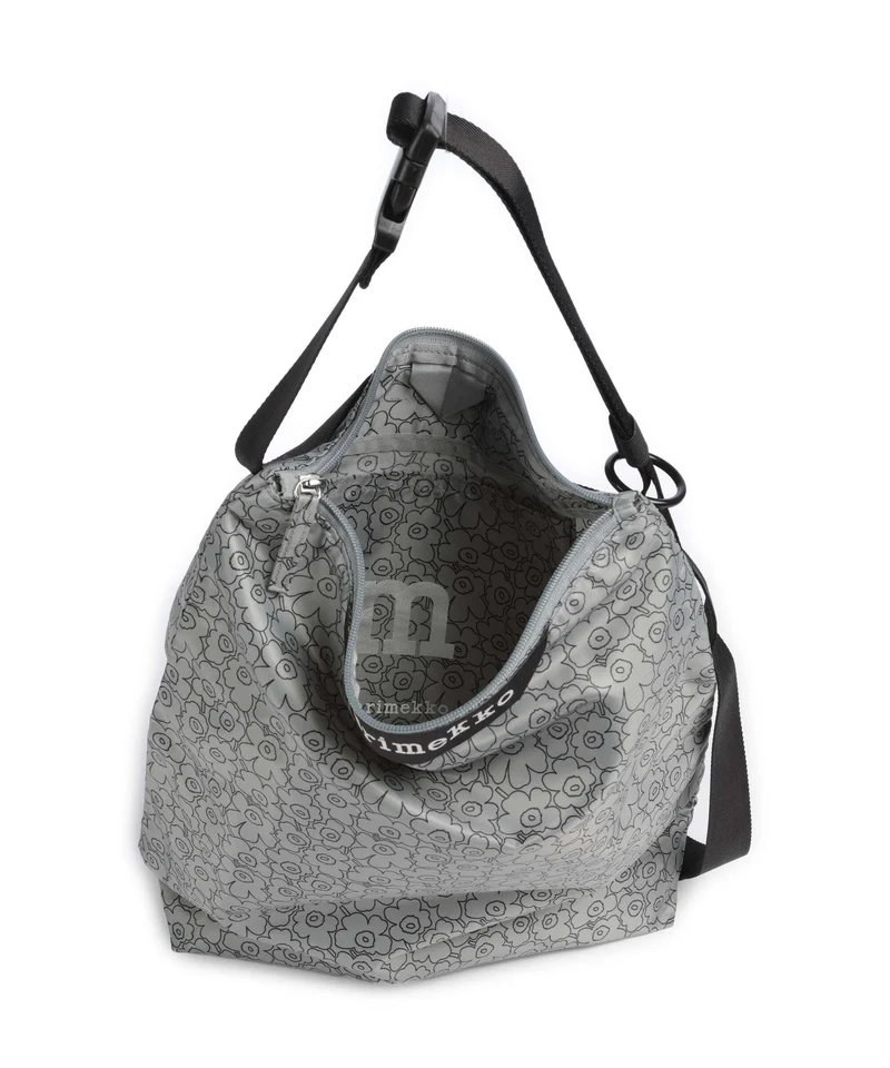 Marimekko Neat Unikko Piirto M Sac fourre-tout grey/black