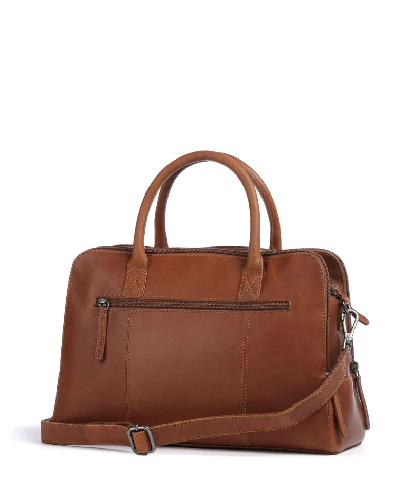 The Chesterfield Brand Wax Pull Up Cow Layton Sac à main cognac