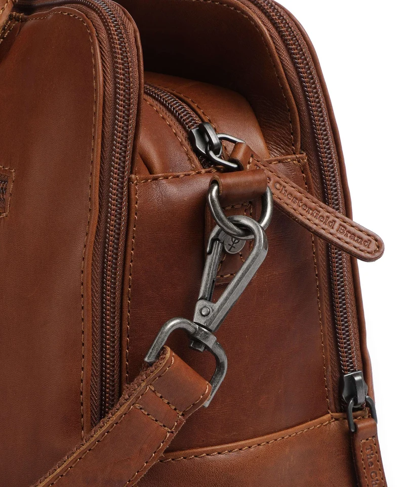 The Chesterfield Brand Wax Pull Up Cow Layton Sac à main cognac