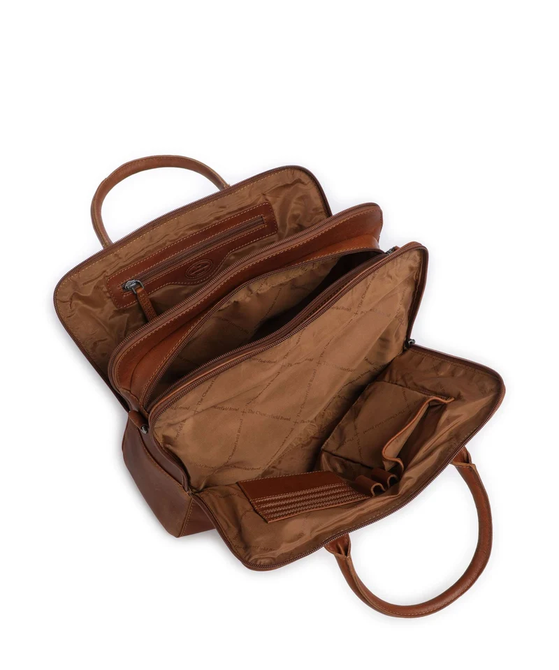 The Chesterfield Brand Wax Pull Up Cow Layton Sac à main cognac